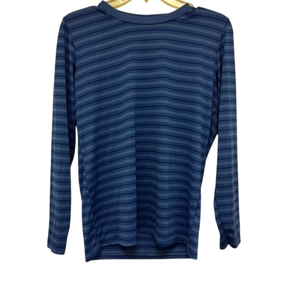 Patagonia Silkweight Capilene Mens Crew Long Sleeve Striped Shirt Size Small